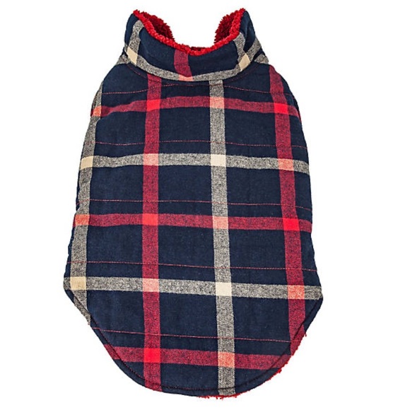 Pet Life Allegiance Insulated Plaid Dog Jacket w/ Interior Sherpa - Picture 11 of 17